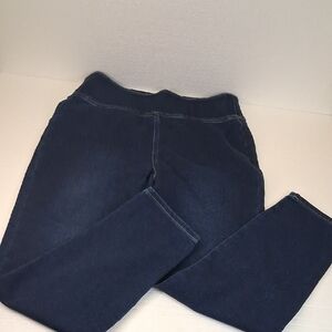 Dana Buchman Dark Blue Pull On Pant Size Medium